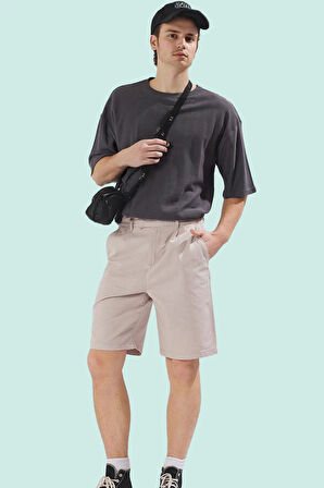 Erkek Pamuk Kısa Şort Boru Paça Rahat Günlük Stil Modern Tasarım Yaz Aylarının Vazgeçilmezi