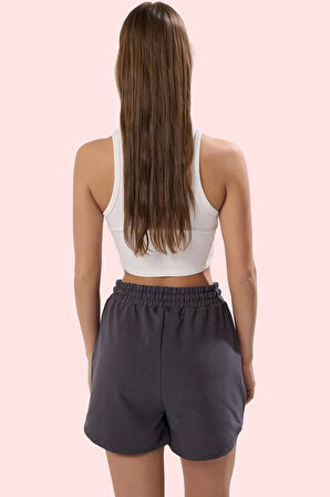 Kadın Kısa Boy Şort Pamuk Lastikli Bel Rahat Günlük Özel Günler Yaz Aylarının Vazgeçilmezi