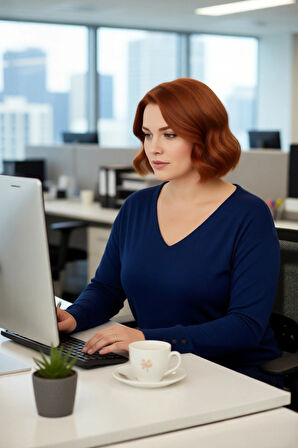 Kadın Düz Desen Regular Kalıp Triko V Yaka Kazak Uzun Kollu Ve Şık Düğme Detayları İle Kaliteli