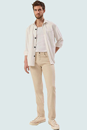 Erkek Pamuk Denim Pantolon Yüksek Bel Uzun Boy Casual Stil Günlük Kullanım Kaliteli Malzeme