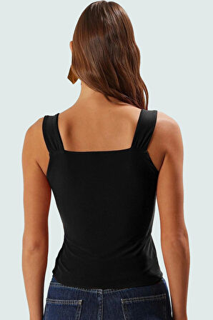 Yazlık Crop Bluz V Yaka Fitted Kalıp Sandy Dokuma Kaliteli İşçilik Mükemmel Uyum
