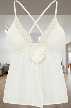 Rahat Ev Giyim Pijama Takımı Pamuk Elastan Dokuma Kumaş V Yaka Uzun Ömürlü Zarifane Tasarım