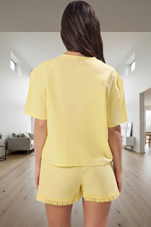 Rahatlığı ve Şıklığı Bir Arada Sunan Pijama Takımı %100 Pamuk Brodeli Detay Rahat Kullanım