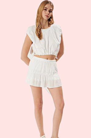 Kadın Geniş Paça Maroken Dokuma Şort Etek Rahat Yaz Kombinleri Günlük Kullanım Özel Günler