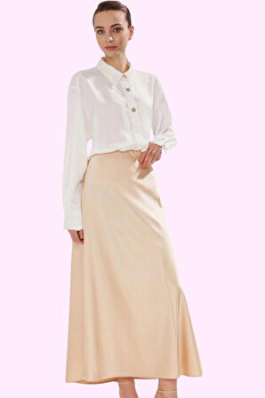 Kadın Yazlık Maxi Etek Renk A line Şık Günlük Dayanıklı Malzeme Yaz Aylarının Vazgeçilmezi