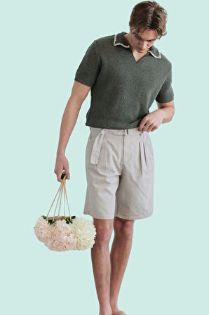 Erkek Straight Kalıp Kapri Şort Pamuk Günlük Ve Rahat Kombinler Yaz Aylarının Vazgeçilmezi