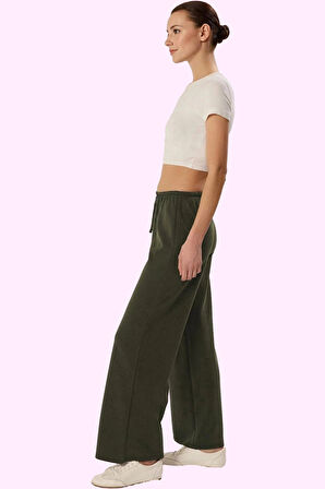 Kadın Renk Wide Leg Pantolon Rahat Kesim Yazlık Modal Kumaş Günlük Kullanım Modern Tasarım