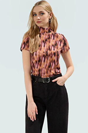 Yazlık Çok Polyester Bluz Rahat Şık ve Bürümcük Dokuma Trend Tasarım Mükemmel Uyum