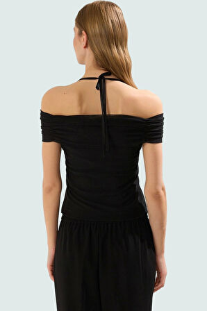 Bağlama Detaylı Fitted Örme Bluz Rahatlık ve Şıklığı Bir Arada Zarifane Tasarım Şık Görünüm