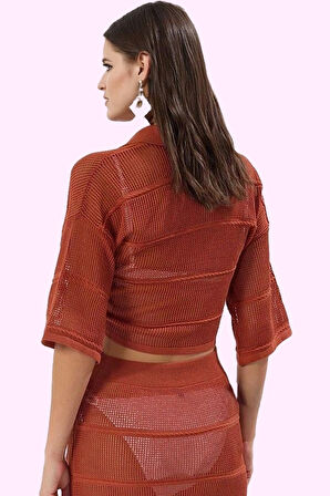 Kadın Triko Kroşe Plaj Midi Etek Şık ve Rahat Yazlık Tasarım Günlük Kullanım Kaliteli Malzeme