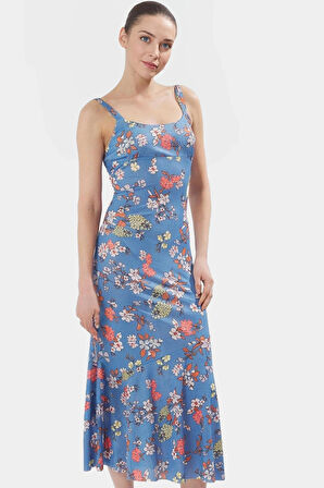 Bodycon Maxi Elbise Nefes Alan Polyester Elastan Kumaş Casual Stil Kolsuz Özenle Seçilmiş