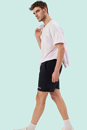 Erkek Spor Şort Pamuk Polyester Kısa Rahat Yaz
