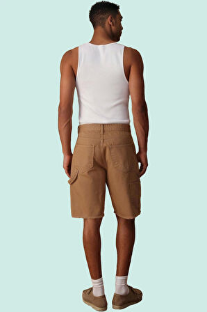 Erkek Kısa Boy Pamuk Denim Şort Rahat Geniş Paça Fermuarlı Günlük Stil Yaz Aylarının Vazgeçilmezi