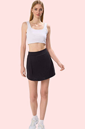 Kadın Şort Etek İçi Şortlu Geniş Paça Örme Spor Yazlık Konfor Günlük Kullanım Modern Tasarım