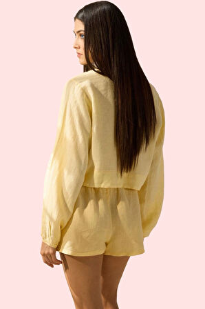 Kadın Keten Plaj Şortu Yazın Rahatlığı ve Şıklığı Günlük Kullanım Yaz Aylarının Vazgeçilmezi