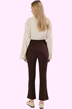 Kadın Regular Flare Pantolon Günlük Ve İş Hayatı İçin Çok Yönlü Yaz Aylarının Vazgeçilmezi