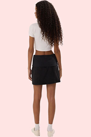 Kadın Finike Dokuma Şort Etek Yüksek Bel Kısa Boy Dar Paça Günlük Yaz Aylarının Vazgeçilmezi