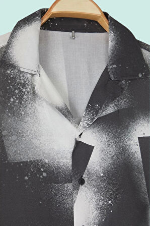 Erkek Yazlık Viskoz Salaş Gömlek; Renk Regular Kalıp Kısa Kollu Yaz Aylarının Vazgeçilmezi