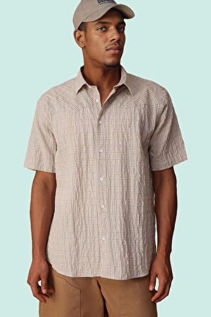 Erkek Ekose Desenli Oversize Pamuklu Gömlek Yazlık Rahat Kombinler Yaz Aylarının Vazgeçilmezi