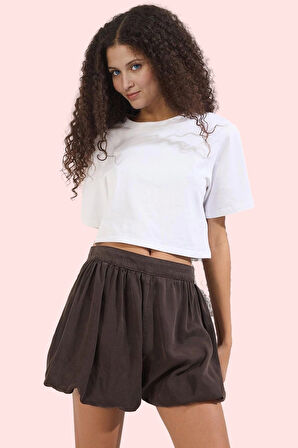 Kadın Pamuk Denim Mini Şort Etek Düz Desen Normal Bel Rahat Günlük Stil Yaz Aylarının Vazgeçilmezi