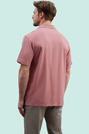 Erkek Regular Fit Kısa Kollu Basic Gömlek Keten Viskoz Günlük Kullanım İçin Mükemmel Seçim