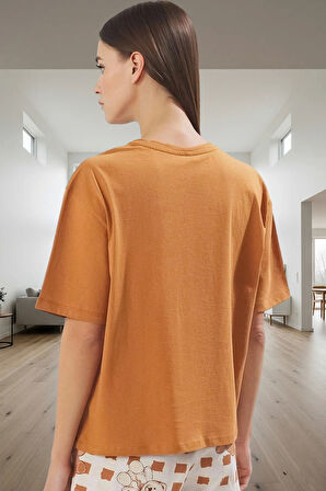 Yazlık %100 Pamuk Rahat Pijama Takımı Ayıcıklı Desenli Homewear Dayanıklı Malzeme Premium Kalite