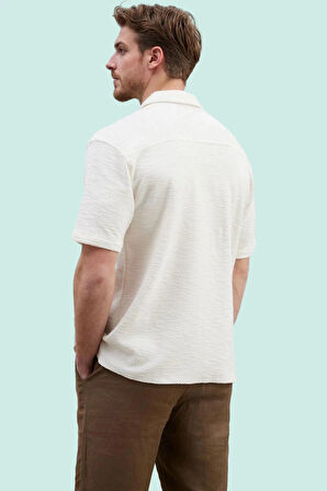 Erkek Yazlık Kısa Kollu Gömlek Rahat Dokulu Apaş Yaka Günlük Stil Yaz Aylarının Vazgeçilmezi