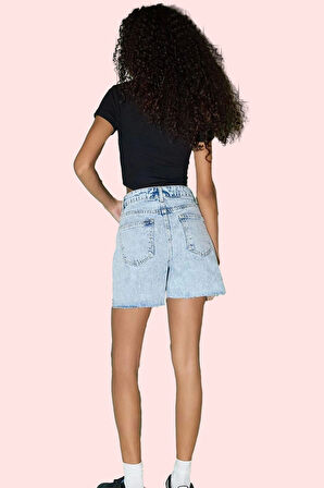 Kadın Şort Etek City Short Kalıp Pamuk Yaz Aylarının Vazgeçilmezi Günlük Kullanım Hafta Sonu