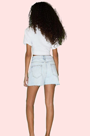 Kadın Denim Şort Pamuk Geniş Paça Rahat Yazlık Günlük Kombinler Yaz Aylarının Vazgeçilmezi