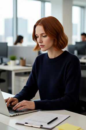 Şık Kadın Triko Kazak Regular Kalıp Düşük Kol Bisiklet Yaka Tasarım Soğuk Havalar İçin Mükemmel