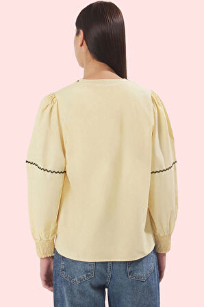 Kadın Rahat Kalıp Dokuma Gömlek Günlük Kombinler İçin Hafta Sonu Yaz Aylarının Vazgeçilmezi