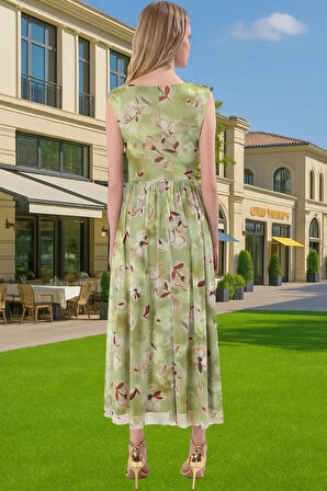 Midi Boy A Kesim Tül Abiye Elbise Cut Out Detaylı Özel Tasarım Profesyonel Görünüm Konforlu Kesim