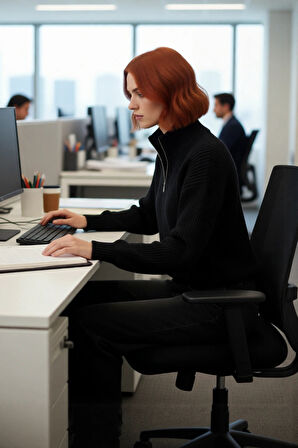 Kadın Basic Oversize Düşük Uzun Kollu Crop Fermuarlı Dik Yaka Triko Kazak Kışlık Rahat Stiller