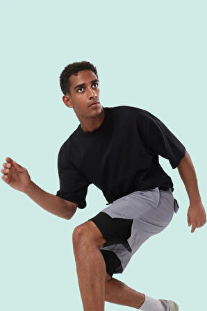 Erkek Spor Kısa Şort Renk Normal Bel Straight Siluet Micro Dokuma Hızlı Kuruma Yaz Aylarının