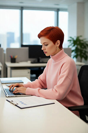 Kadın Basic Oversize Dik Yaka Triko Kazak Düşük Kol Uzun Boy Kışlık Günlük Şıklık Sunar Kaliteli