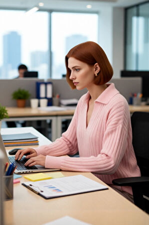 Kadınlara Özel Oversize Fitilli Triko Kazak Düşük Kol Polo Yaka Kış Sezonu İçin İdeal Günlük Giyim