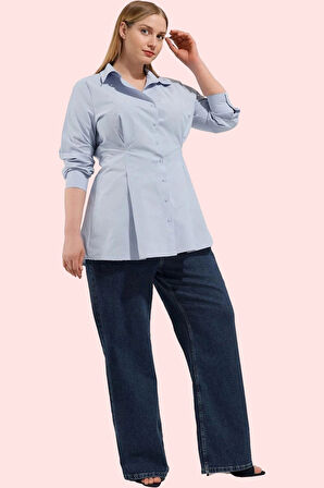 Kadın Ramadan Koleksiyonu Pamuklu Dokuma Gömlek Rahat Günlük Kullanım Yaz Aylarının Vazgeçilmezi