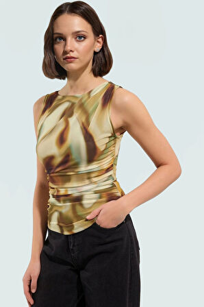 Kolsuz Tül Örme Bluz Rahat Şık Yazlık Ve Zarifane Tasarım Premium Kalite