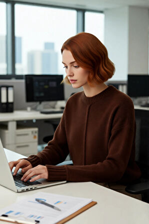 Kadın Gri Triko Oversize Bisiklet Yaka Düşük Kol Rahat Günlük Kış Kombinlerinin Vazgeçilmezi