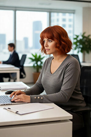 Kadın Düz Desen Regular Kalıp Triko V Yaka Kazak Uzun Kollu Ve Şık Düğme Detayları İle Kaliteli