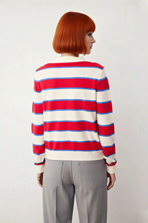 Modern Kadın Polo Yaka Triko Kazak Regular Kalıp İnce Dokusuyla Sonbahar Kış Stiline Yeni Bir Hava