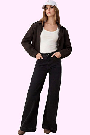 Kadın Wide Leg Comfort Jean Pantolon Pamuk Uzun Boy Günlük Şıklık Yaz Aylarının Vazgeçilmezi