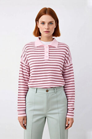 Kadınlar İçin Konforlu Oversize Polo Yaka Triko Kazak Kışlık Günlük Şıklığın Anahtarı Kaliteli