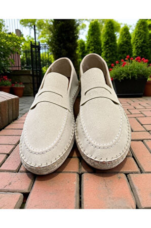 Hasır Detaylı Erkek Espadril