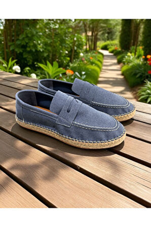 Hasır Detaylı Erkek Espadril