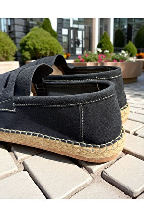Hasır Detaylı Erkek Espadril