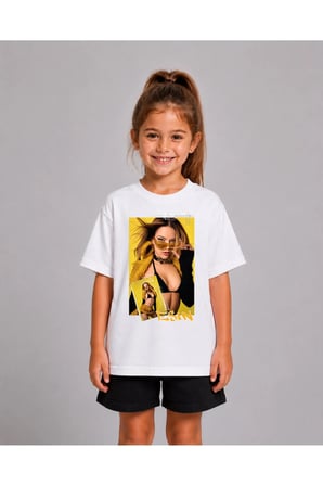 Kız Erkek Çocuk Manifest Esin Poster Baskılı %100 Organik Pamuk Tshirt