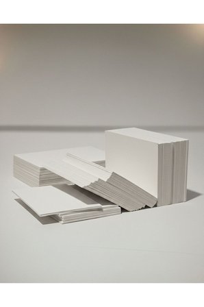 Önü Beyaz Arkası Gri Kartvizit Boş Baskısız Kalın Kart 5 X 8 Cm 100 ADET ( 0,1 KG )