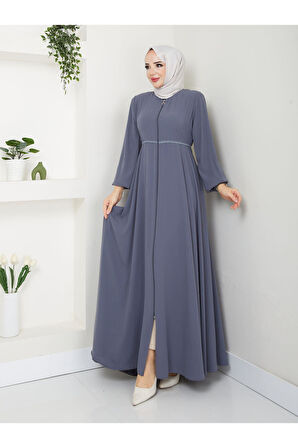 Gündelik Hac Ve Umrelik Mevlana Ortası Işlemeli Ferace