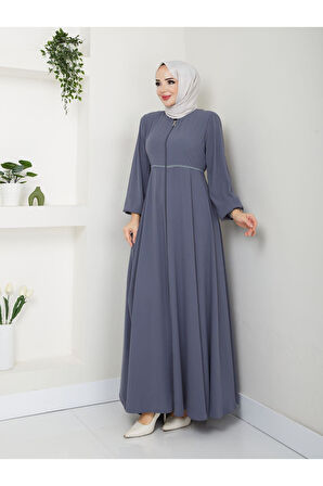 Gündelik Hac Ve Umrelik Mevlana Ortası Işlemeli Ferace